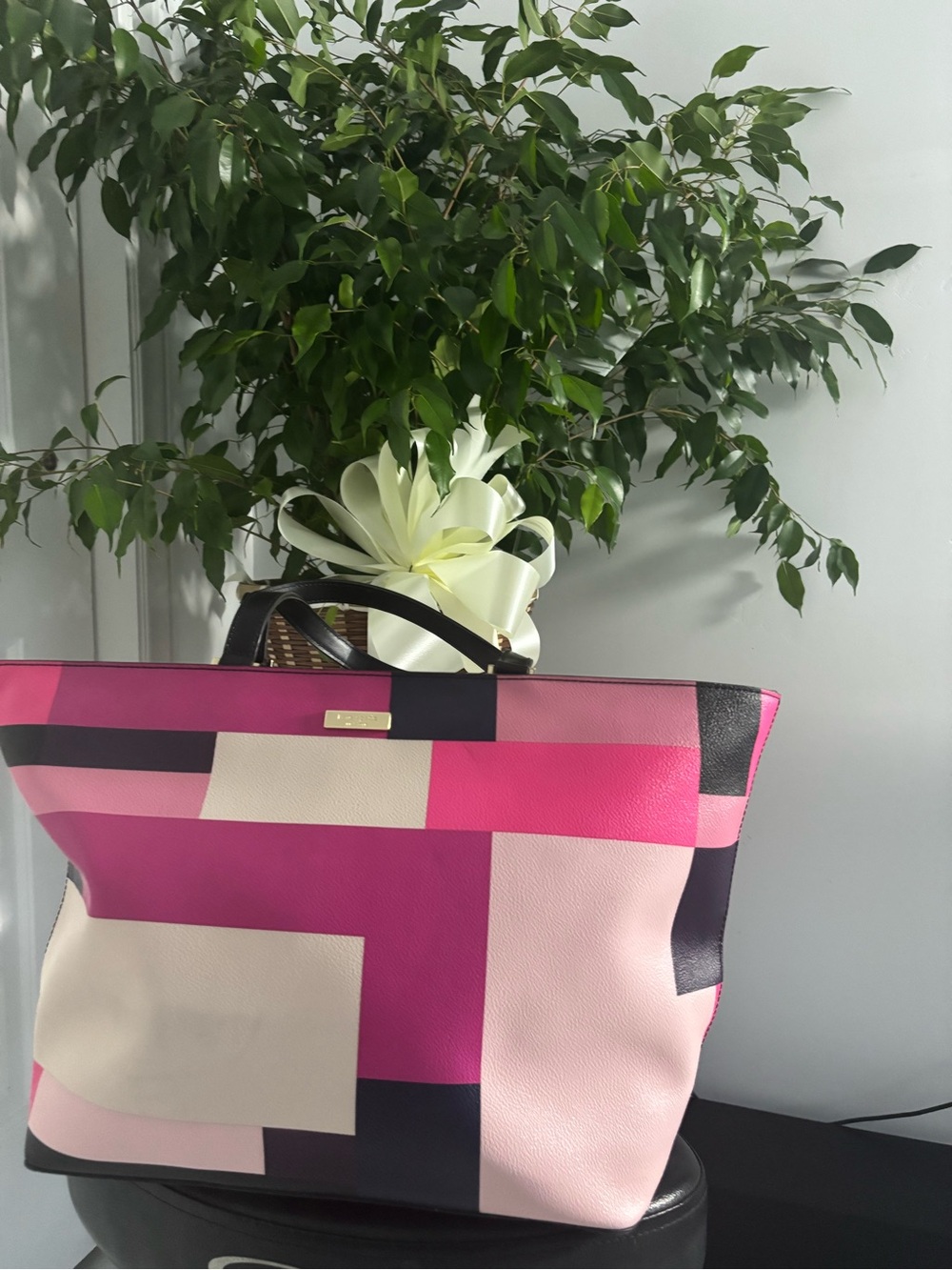Kate Spade Colorblock Tote Bag in Pink